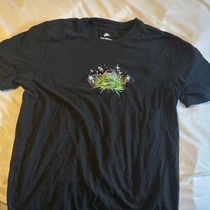 Nike Black Tee with Vibrant Graphic